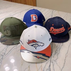 Denver Broncos & Nuggets 4 Hat Bundle 💙🧡